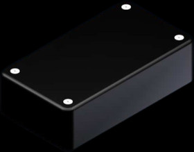 ABS enclosure, (L x W x H) 100 x 55 x 29 mm, black (RAL 9004), COFFER 1.9 SCHWARZ
