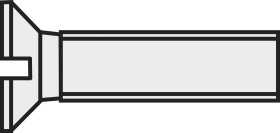 Wkręt z łbem stożkowym Toolcraft M6x20, DIN 963, 10 szt.