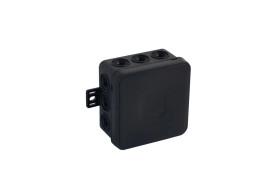 Puszka n/t hermetyczna 75x75x41mm IP54 czarna 035-05 68545
