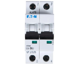 Wyłącznik nadprądowy 2P D 6A 6kA AC CLS6-D6/2-DP 270395