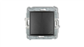 Mini Łącznik Pojedynczy Ze Schodowym (Osobne Zasilanie) Grafitowy 11Mwp-10.2