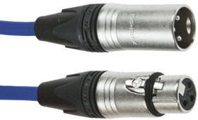 Kabel XLR 5m złącze A: 3-stykowe XLR złącze B: 3-stykowe XLR Niebieski Van Damme