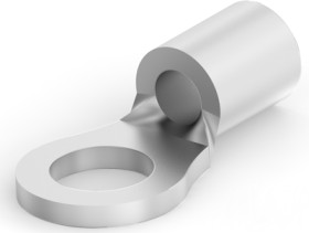 Uninsulated ring cable lug, 0.3-1.42 mm², AWG 22, 3.18 mm, M3, metal, 31090