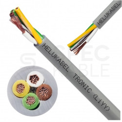 Kabel sterowniczy TRONIC LIYY 4x0,5mm2 szary 500V olejoodporny linka Helukabel