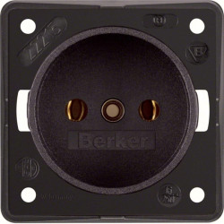 Integro Gniazdo b/u brązowy mat 961842501