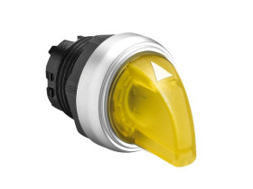 Napęd przełącznika 2 położeniowy żółty z podświetleniem bez samopowrotu LPCSL1205