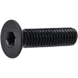 R-TECH 337414 M4 X 16 Hex Socket Countersunk Screws Steel Black - Pack Of 100