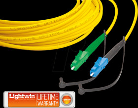 LSP-09 LC/APC-LC 2.0 Simplex fibre optic patch cable, SM OS2, LC/APC - LC, 2.0 m