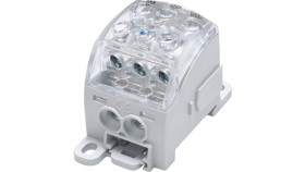 Blok Rozdzielczy - Uniwersalny Al/Cu Sub 220 (82060) Simblock Szary 81650002