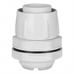 Dławik Dławnica do rur karbowanych giętkich GUS (RSF) fi: 20mm IP65 szara