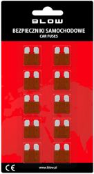 Bezpieczniki samochodowe 7,5A 100szt.