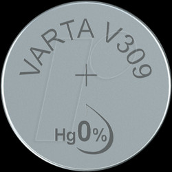 309101111 VARTA silver oxide button cell, 70 mAh, 7,9 x 5,4 mm