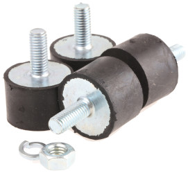 Podstawka antywibracyjna M8 średnica 30mm wysokość całkowita 40mm Nóżka sprężysta męska wysokość stopki 20mm