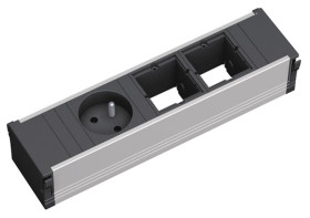 CONI 3M listwa zasilająca 3-modułowa, 1x 230V + 2x pusty moduł, Bachmann 912.