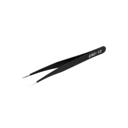 PENSETA PINCETA ESD POWLEKANA ESD12 L-135mm PĘSETA OSTRA