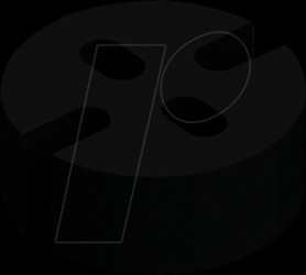 MAH 502 LED spacer for 5 mm LEDs, Ø 5,1 x 2,0 mm, PVC, black