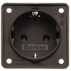 Integro Gniazdo SCHUKO 16A 250V IP44 brązowy mat 0941852501