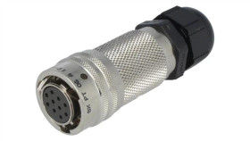 Pt06a1210spg23 Złącze Okrągłe Wtyk Na Przewód 10Pin Żeński Z Dławnicą