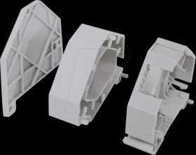 MP0055 DIN-rail adapter for LC-Duplex or SC-Simplex keystone
