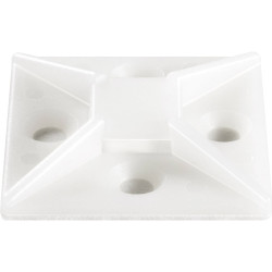 TruComponents 41126 Cable mount Self-adhesive &#xD8;13.40mm 4x thread Clear 1pcs