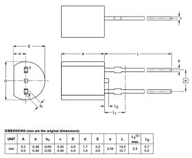 Czujnik temperatury KTY81-210 ROHS