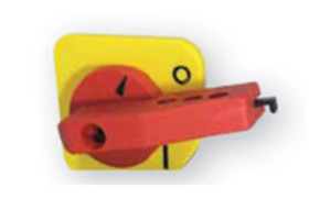 Rączka do rozłącznika bezpieczeństwa - pośrednia /do LA3, LA4, LAF 3, LAF4/ ROD LA3, 4 czerwono-żółta 004665202