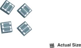CS 33 Wirebondable Dual Value Thin Film Chip Resistor Networks, Center Tap (High Ohmic Value)