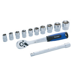 BlueSpot Tools 01502 Socket Set of 12 Metric 3/8in Drive