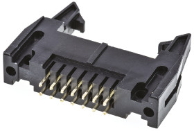 Wtyk PCB 14-pinowe raster: 2.54mm 2-rzędowe Amphenol Communications Solutions Przewlekany 3.0A 250.0 V.