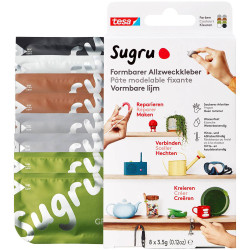 tesa 41285-00001-00 SUGRU Paste 8pcs black white green brown grey