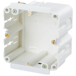 Heidemann 09830 Trunking Socket 70x70x50mm Grey For Cable Duct