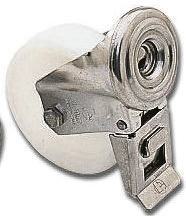 Koło samonastawne średnica kabla 100mm Otwór na śrubę LAG 150kg wysokość całkowita 128mm