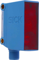 Czujniki fotoelektryczne Retrorefleksyjny w obudowie prostokątnej SICK PNP zakres 80 mm → 15 m. LED