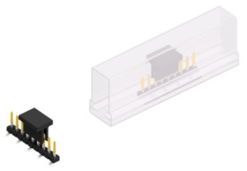 Pin header, 9 pole, pitch 2 mm, angled, black, SLY7SMD0459SBSM