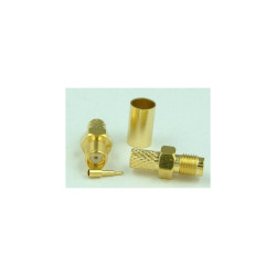 Gniazdo RSMA zaciskane H155 gold gold