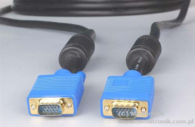 Kabel SVGA DSUB 15pin wtyk na wtyk długość 20 metrów