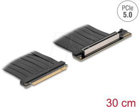 81593 Riser card, PCIe 5.0, x16 connector &gt;x16 slot, cable 30 cm