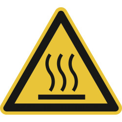 SafetyMarking 30.037 Caution Sign Hot Surface Self-Adhesive 50mm 10pieces