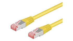 S/Ftp6a-Cu-030Yl Patch Cord S/Ftp 6A Linka Cu Lszh Żółty 3M 27Awg