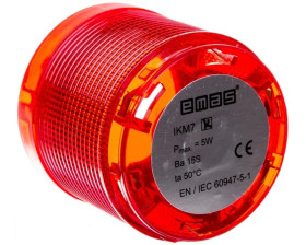 Moduł sygnalizacyjny 70mm, bez źródła światła, czerwony, T0-IKM7K