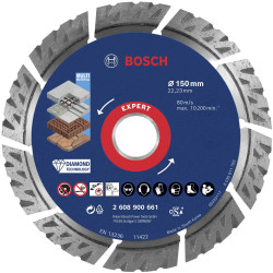 Bosch 2608900661 Expert Diamond Disc 150mm Durable MultiMaterial Cut