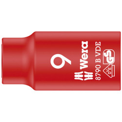Wera 05004953001 8790 B Zyklop VDE 3/8&quot; Drive Socket 9 x 46mm