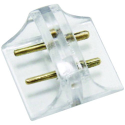 LEDmaxx LCV10 LED connect In-line Connector 2-Piece Set Transparent