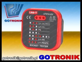 UT07A-EU tester do gniazdek sieciowych AC