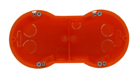 Puszka p/t 2x60 głęboka pomarańczowa 302592