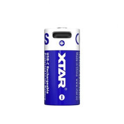 akumulator Xtar 16340 / R-CR123 3,7V Li-ion 900mAh z zabezpieczeniem z portem USB-C