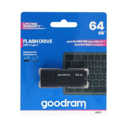 GoodRam Flash Drive - pamięć USB 3.2 Pendrive - UME3 czarny 64GB
