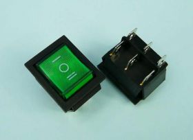 PRZEŁ.3-POZ.I/O/II 250V GREEN PODŚWIETL.