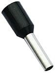 KKT-150C10/10 Końcówka tulejkowa 10mm [przewód 1.5mm2] - czarna - kpl. 10 szt