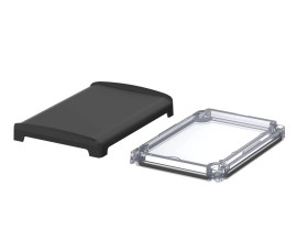 Bopla BOV 1209_ FG 9005 D G (48422250) - przezroczysta pokrywa BoVersa typu transparent z pełnym czarnym design coverem (125 x 8